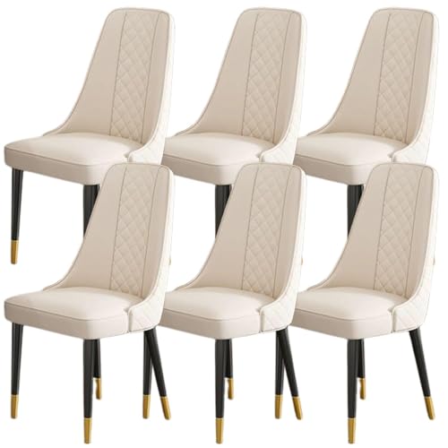 JIESOO Esszimmerstühle 4er-Set Moderner Gepolsterter Küchenstuhl Lounge-Eckstühle Aus Kunstleder for Büro Lounge Esszimmer Küche Schlafzimmer(D) von JIESOO