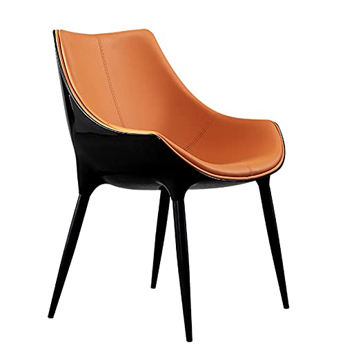 JIESOO Esszimmerstühle Modernen Design,Küchen-Wohnzimmer-Stühle,Leder Mit Hoher Rückenlehne, Gepolsterte, Weiche Sitzakzent-Stühle，Konische Stahlfüße Einfach Zu Montieren(A) von JIESOO