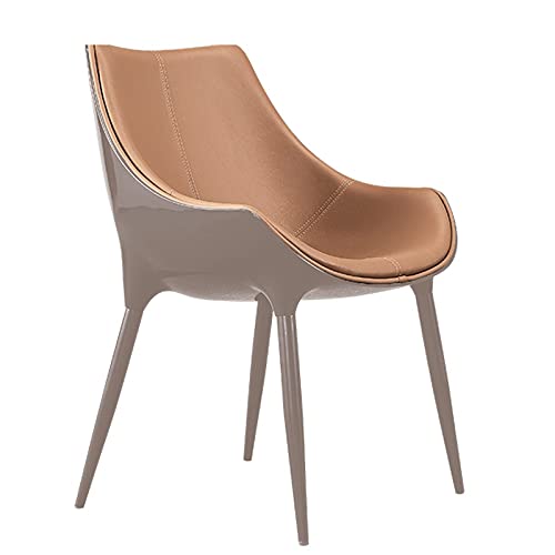 JIESOO Esszimmerstühle Modernen Design,Küchen-Wohnzimmer-Stühle,Leder Mit Hoher Rückenlehne, Gepolsterte, Weiche Sitzakzent-Stühle，Konische Stahlfüße Einfach Zu Montieren(C) von JIESOO