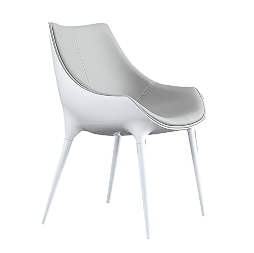 JIESOO Esszimmerstühle Modernen Design,Küchen-Wohnzimmer-Stühle,Leder Mit Hoher Rückenlehne, Gepolsterte, Weiche Sitzakzent-Stühle，Konische Stahlfüße Einfach Zu Montieren(D) von JIESOO