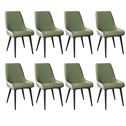 JIESOO Esszimmerstühle für Küche, Wohnzimmer, modernes PU-Leder, hohe Rückenlehne, gepolstert, weicher Sitz, Esszimmerstühle, wasserdicht, PU-Leder, Seitenstühle mit Beinen aus Karbonstahl, Grün, 8 JIESOO Esszimmerstühle für Küche, Wohnzimmer, modernes PU-Leder, hohe Rückenlehne, gepolstert, weicher Sitz, Esszimmerstühle, wasserdicht, PU-Leder, Seitenstühle mit Beinen aus Karbonstahl, Grün, 8 von JIESOO