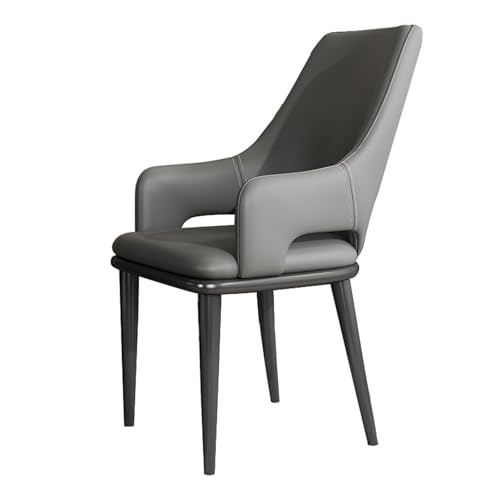 JIESOO Moderne Esszimmerstühle Küchenarmsessel Moderner Gepolsterter Weicher Sitz Aus PU-Leder Mit Hoher Rückenlehne Und Metallbeinen for Büro Lounge Esszimmer Küchen Und Wohnzimmerstühle(Dark Gray) JIESOO Moderne Esszimmerstühle Küchenarmsessel Moderner Gepolsterter Weicher Sitz Aus PU-Leder Mit Hoher Rückenlehne Und Metallbeinen for Büro Lounge Esszimmer Küchen Und Wohnzimmerstühle(Dark Gray) von JIESOO