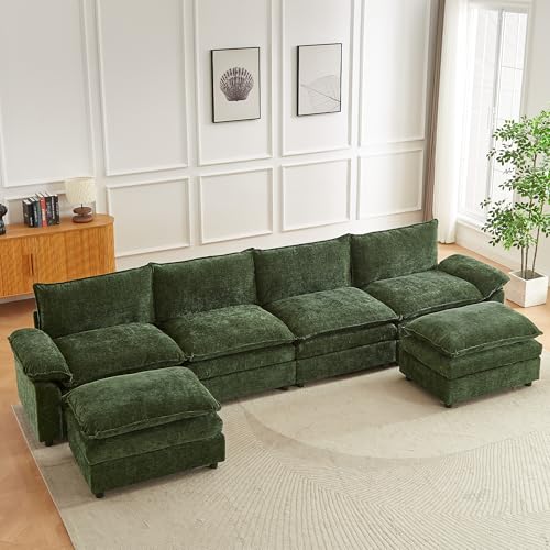 JIEXI Ecksofa Mit Schlaffunktion, Sofas Und Couchs, Modulares Ecksofa, Wohnlandschaft U Form, L Form Eckcouch, Für Couch Wohnzimmer Schlafzimmer Büro Wohnung, Chenille-Stoff 373 x 132 cm JIEXI Ecksofa Mit Schlaffunktion, Sofas Und Couchs, Modulares Ecksofa, Wohnlandschaft U Form, L Form Eckcouch, Für Couch Wohnzimmer Schlafzimmer Büro Wohnung, Chenille-Stoff 373 x 132 cm von JIEXI