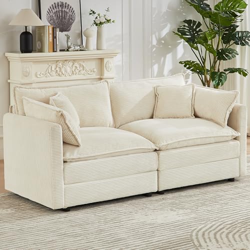 JIEXI Ecksofas Und Couchs, Ecksofa Mit Schlaffunktion, Modulares Ecksofa, Wohnlandschaft U Form, L Form Eckcouch, Für Couch Wohnzimmer Schlafzimmer Büro Wohnung Corduroy Fabric, 196 x 91cm JIEXI Ecksofas Und Couchs, Ecksofa Mit Schlaffunktion, Modulares Ecksofa, Wohnlandschaft U Form, L Form Eckcouch, Für Couch Wohnzimmer Schlafzimmer Büro Wohnung Corduroy Fabric, 196 x 91cm von JIEXI