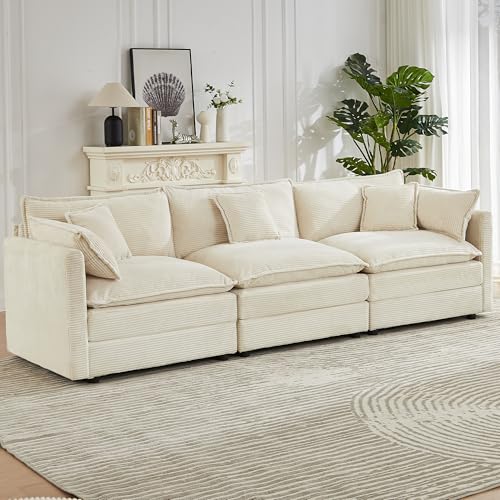 JIEXI Ecksofas Und Couchs, Ecksofa Mit Schlaffunktion, Modulares Ecksofa, Wohnlandschaft U Form, L Form Eckcouch, Für Couch Wohnzimmer Schlafzimmer Büro Wohnung Corduroy Fabric, 285 x 91cm JIEXI Ecksofas Und Couchs, Ecksofa Mit Schlaffunktion, Modulares Ecksofa, Wohnlandschaft U Form, L Form Eckcouch, Für Couch Wohnzimmer Schlafzimmer Büro Wohnung Corduroy Fabric, 285 x 91cm von JIEXI