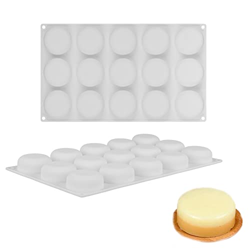 CHENNAN 3d silikonform Runde Kuchenform Geräte für die Kuchenverzierung Mousse-Form Desserts Form Kuchenform Zum Backen von Cupcakes, Seifenformen, Gelees, Puddings, Schokolade, Eiscreme, Mousse, Brot von JIEYAN