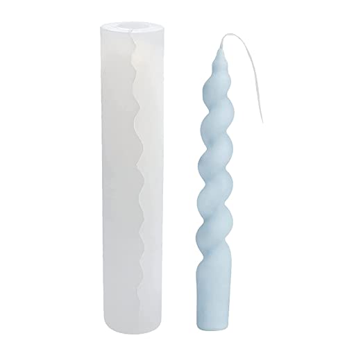 CHENNAN Kerzenform drehen 3D Spiral Kerze Silikonform Stumpenkerzen Formen für Kerzenherstellung Silikon Kerzengießform Silikon Kerzenformen Kerzenherstellung Formen kerzenform DIY Kerzenform von CHENNAN