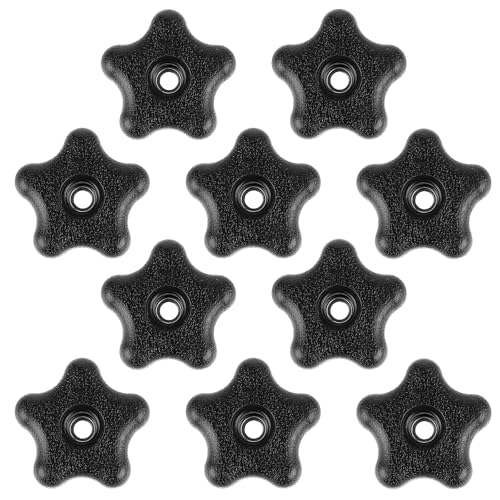 JIEYAO 10Stück Sterngriffmutter,5/16 Zoll (18 Zoll) Innengewinde Klemmknopf Rändelmutter Sternkopf Klemmknopf Sterngriff Kreuzgriff Rändelknopf für mechanische Industrie Möbel Elektronische Ausrüstung von JIEYAO