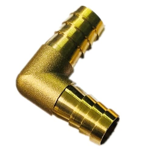 JIEYUZYUO 1 Stück 3 4 5 6 8 10 12 14 16 19 25 Mm Schlauchanschluss, Gleichverkleinerter Winkelverbinder, 90-Grad-Adapter, Messingrohrverschraubung Kraftstoff/Elbow/6Mm To 4Mm Barb von JIEYUZYUO