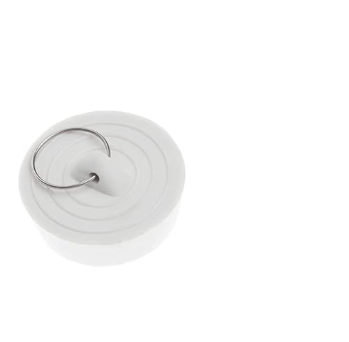 JIEYUZYUO 1 Stück Wasserstopper Für Küche, Badewanne, Waschbecken, Silikon-Bodenablaufstopfen, Nützlich, Auslaufsicher, Für Waschküche, Badezimmer, Waschraum, Küchenbedarf/White 3.6-3.4Cm von JIEYUZYUO
