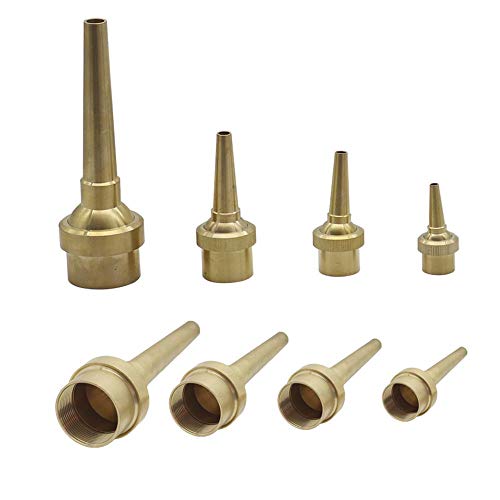 JIEYUZYUO 1Pc Ornamental Brass Straight Jet Fountain Nozzles Garden Landscape Radial Water Column Adjustable Sprinklers 1/2" 3/4" 1" 1.5"/3I4 Inch von JIEYUZYUO