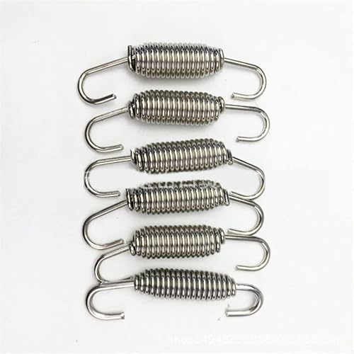 JIEYUZYUO 2 Stück/5 Stück-Motorrad-Auspufffederhaken Aus Edelstahl, Modifizierte Auspufffedern, Beschläge, Drehbare Federn/5Pcs Fi*Ed 43.0Mm-A von JIEYUZYUO