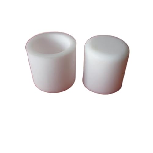 JIEYUZYUO 5/10/2Pcs Silikon Gummi Runde Endkappen Rohr Abdeckung Weiß 2.8-24.7Mm, Gummi Weibliche Kappen Runde Rohr Einfügen Stopper/10 Pcs/a 11.7Mm von JIEYUZYUO