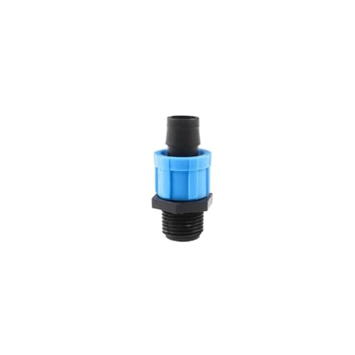 JIEYUZYUO 5–15 Stück 16 Mm Tropfbandventil, Mikrobewässerung, Labyrinth-Verbindungsventil, Anschluss An 16 Mm Tropfbandschlauch/B-1I2Thread Straight/16Mm_15Pcs von JIEYUZYUO
