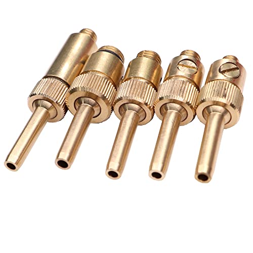 JIEYUZYUO 5Pcs Brass Water Curtain Adjustable Line Fountain Nozzles M8-M14 External Thread Indoor And Outdoor Landscape Decorative Sprinkler/C von JIEYUZYUO