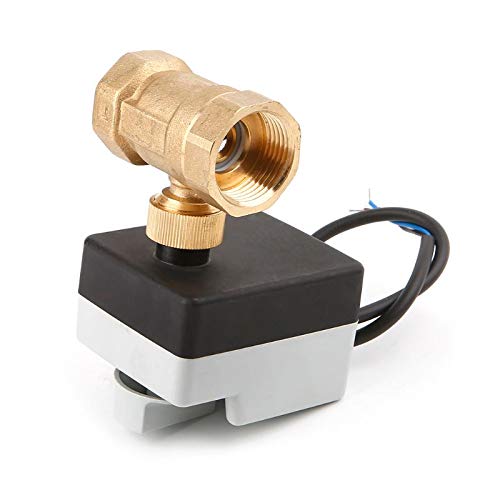 JIEYUZYUO Brass Electric Valve 2-Way,Motorized Ball Valve Three Wires Electric Actuato With Manual Switch Ac220V Dn15 Dn20 Dn25/Dn20/220V von JIEYUZYUO
