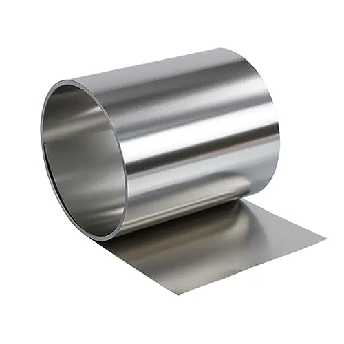 JIEYUZYUO Edelstahlblechstreifen, 304 Edelstahlfolie, Dünne Bandrolle, Breite 50 Mm, Länge 5 M, Dicke 0,05–0,5 Mm/0.5Mm JIEYUZYUO Edelstahlblechstreifen, 304 Edelstahlfolie, Dünne Bandrolle, Breite 50 Mm, Länge 5 M, Dicke 0,05–0,5 Mm/0.5Mm von JIEYUZYUO