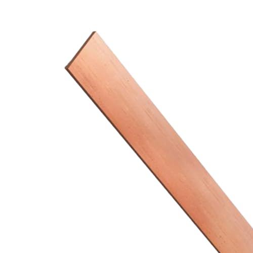 JIEYUZYUO Kupfer -Flachstange, Kupferstangen Dick 6 Mm, Länge 500 Mm Flache Kupferplatte Zum Verarbeiten, Handwerk, Hobby/6X20X500Mm von JIEYUZYUO