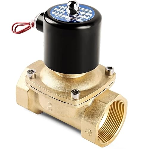 JIEYUZYUO Normally Closed Brass Solenoid Valve 1/2" 3/4" 1" 2" Inch 1Pc 220Vac 110Vac 24Vdc 12Vdc 24Vac Direct Acting For Water Gas Oil/24Vdc/2" JIEYUZYUO Normally Closed Brass Solenoid Valve 1/2" 3/4" 1" 2" Inch 1Pc 220Vac 110Vac 24Vdc 12Vdc 24Vac Direct Acting For Water Gas Oil/24Vdc/2" von JIEYUZYUO