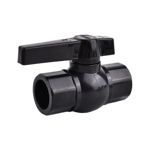 JIEYUZYUO Schwarzer Pvc-Rohrverbinder, 20–50 Mm, Winkel-T-Stück, Aquarium-Wasserversorgung, Entwässerung, Endkappen, Diy-Bewässerungsfittings/Pvc Vae/50Mm Black von JIEYUZYUO