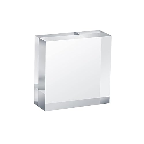 JIEYUZYUO Transparenter Ausstellungsständer mit Aufzügen, quadratischer Ausstellungsblock, solider Ständer aus transparentem Eimer, Vitrinen-Display-Ständer, 150 x 150 x 25 m von JIEYUZYUO