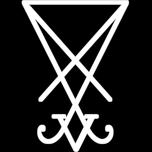 JIFENLI Autoaufkleber 10,5X15CM LUCIFER SIGIL Lustige Vinyl Aufkleber Aufkleber Auto Fenster Auto-Styling von JIFENLI
