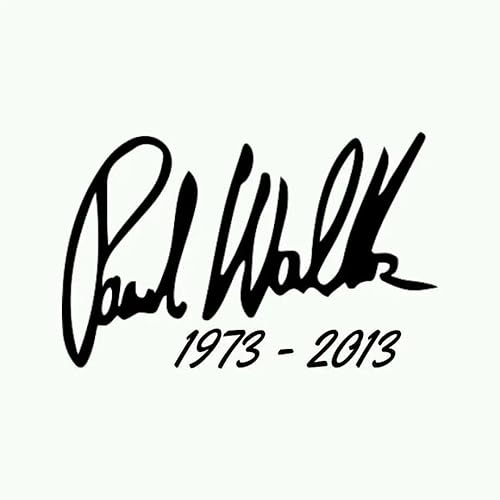 JIFENLI Autoaufkleber 12,5 * 7,9 CM Fast & Furious Paul Walker Signature Autoaufkleber Kreative Worte Vinyl Autoaufkleber Schwarz/Silber JIFENLI Autoaufkleber 12,5 * 7,9 CM Fast & Furious Paul Walker Signature Autoaufkleber Kreative Worte Vinyl Autoaufkleber Schwarz/Silber von JIFENLI