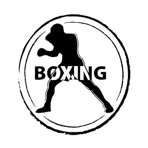 JIFENLI Autoaufkleber 12,9 * 13,9 CM Interessante BOXING Grafik Auto Stoßstange Dekor Aufkleber Vinyl Extreme Bewegung von JIFENLI