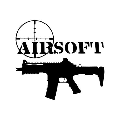 JIFENLI Autoaufkleber 13,4 * 12 CM coolste AIRSOFT Pistole Dekoration Auto Aufkleber Vinyl Hochwertiges Motorradzubehör von JIFENLI