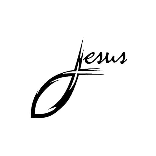 JIFENLI Autoaufkleber 13,4 CM * 11,3 CM JESUS KURSIVE KREUZ CHRISTLICHER FISCH VINYL AUFKLEBER AUTO AUFKLEBER Schwarz/Silber JIFENLI Autoaufkleber 13,4 CM * 11,3 CM JESUS KURSIVE KREUZ CHRISTLICHER FISCH VINYL AUFKLEBER AUTO AUFKLEBER Schwarz/Silber von JIFENLI