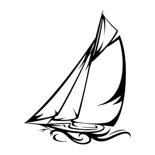 JIFENLI Autoaufkleber 13,7 m * 17,1 cm Schiff Boot Segelboot Ozean Auto Aufkleber Vinyl Aufkleber Stoßstange Dekor Schwarz/Silber JIFENLI Autoaufkleber 13,7 m * 17,1 cm Schiff Boot Segelboot Ozean Auto Aufkleber Vinyl Aufkleber Stoßstange Dekor Schwarz/Silber von JIFENLI
