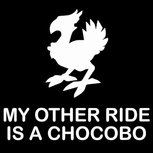 JIFENLI Autoaufkleber 14,1 cm * 12,7 cm Meine andere Fahrt ist ein Chocobo Auto-Styling Auto Aufkleber Vinyl JIFENLI Autoaufkleber 14,1 cm * 12,7 cm Meine andere Fahrt ist ein Chocobo Auto-Styling Auto Aufkleber Vinyl von JIFENLI