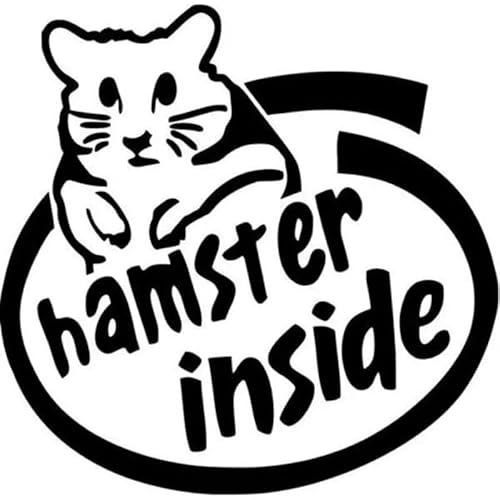 JIFENLI Autoaufkleber 15,2 cm * 15,2 cm Hamster Innen JDM Aufkleber Aufkleber Auto Styling Zubehör Motorrad Auto Aufkleber und Aufkleber Schwarz Splitter JIFENLI Autoaufkleber 15,2 cm * 15,2 cm Hamster Innen JDM Aufkleber Aufkleber Auto Styling Zubehör Motorrad Auto Aufkleber und Aufkleber Schwarz Splitter von JIFENLI