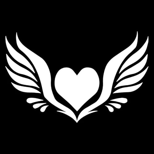 JIFENLI Autoaufkleber 15,8 x 10 cm Engelsflügel Herz Heckscheibe Aufkleber Niedliche Cartoon Auto Aufkleber JIFENLI Autoaufkleber 15,8 x 10 cm Engelsflügel Herz Heckscheibe Aufkleber Niedliche Cartoon Auto Aufkleber von JIFENLI