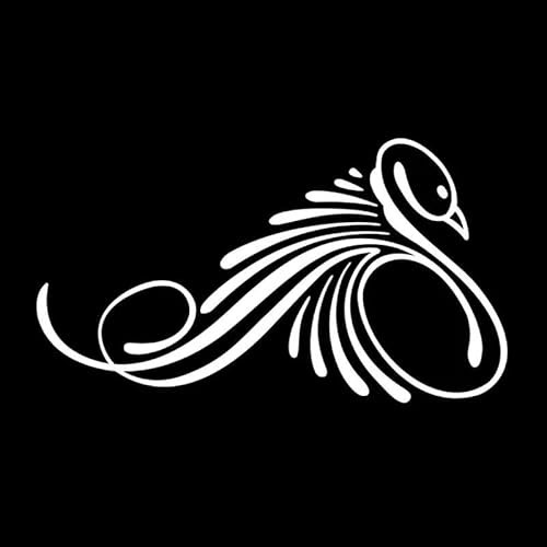 JIFENLI Autoaufkleber 16,5 cm * 9,2 cm Mode Tier Schwan Aufkleber Vinyl Auto Fenster Aufkleber Zubehör Schwarz/Silber JIFENLI Autoaufkleber 16,5 cm * 9,2 cm Mode Tier Schwan Aufkleber Vinyl Auto Fenster Aufkleber Zubehör Schwarz/Silber von JIFENLI