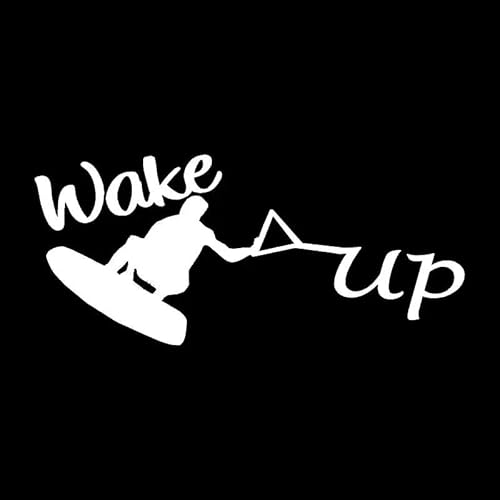 JIFENLI Autoaufkleber 17,1 cm * 7,5 cm Wakeboard Wasserski Dekor Auto Styling Vinyl Auto Aufkleber Schwarz/Silber JIFENLI Autoaufkleber 17,1 cm * 7,5 cm Wakeboard Wasserski Dekor Auto Styling Vinyl Auto Aufkleber Schwarz/Silber von JIFENLI