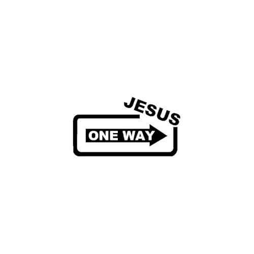 JIFENLI Autoaufkleber 17,8 cm * 9,9 CM JESUS ONE WAY Vinyl Auto Motorrad Aufkleber Aufkleber Schwarz/Silber JIFENLI Autoaufkleber 17,8 cm * 9,9 CM JESUS ONE WAY Vinyl Auto Motorrad Aufkleber Aufkleber Schwarz/Silber von JIFENLI