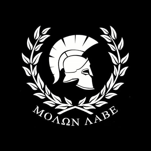JIFENLI Autoaufkleber 18CM * 16,6CM MOLON LABE Krieger Sparta Persönliche Aufkleber Vinyl Auto Aufkleber Schwarz/Silber JIFENLI Autoaufkleber 18CM * 16,6CM MOLON LABE Krieger Sparta Persönliche Aufkleber Vinyl Auto Aufkleber Schwarz/Silber von JIFENLI