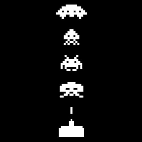 JIFENLI Autoaufkleber 4,3 cm * 18,2 cm Space Invaders Kreative Auto-Styling Vinyl Aufkleber Schwarz/Silber JIFENLI Autoaufkleber 4,3 cm * 18,2 cm Space Invaders Kreative Auto-Styling Vinyl Aufkleber Schwarz/Silber von JIFENLI