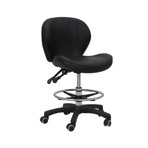 JIFGWBSP Sattelhocker, 360° Beweglicher Arbeitsstuhl, Drehbarer Und Anhebbarer Sattelhocker, for Friseursalon/Büro/Schönheitssalon, Tragkraft 100kg JIFGWBSP Sattelhocker, 360° Beweglicher Arbeitsstuhl, Drehbarer Und Anhebbarer Sattelhocker, for Friseursalon/Büro/Schönheitssalon, Tragkraft 100kg von JIFGWBSP