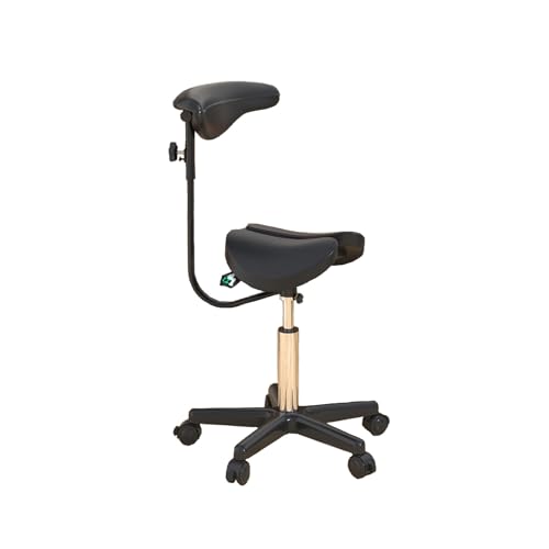 JIFGWBSP Sattelhocker, Beweglicher Orthopädischer Stuhl, Höhenverstellbarer Drehhocker, Geeignet for Zuhause/Büro/Schönheitssalon von JIFGWBSP