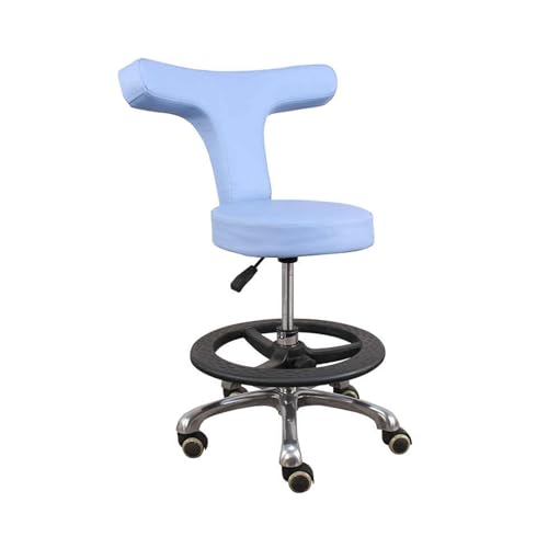JIFGWBSP Sattelhocker, Verstellbarer Arbeitsstuhl, Beweglicher Drehstuhl Mit Rollen, for Zuhause/Friseursalon/Büro, Reinigen von JIFGWBSP