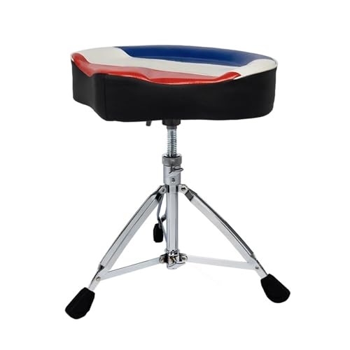 JIFGWBSP Sattelhocker,drehbarer Und Verstellbarer Satteltrommelhocker,hebbarer Arbeitsstuhl,für Übung/Auftritt/Unterricht,Belastung 100 Kg(Color2) von JIFGWBSP