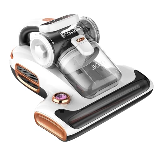 JIGOO T600 Milbensauger für matratzen mit UV-Licht & Ultraschall, 700W 15kpa Antimilben-Staubsauger entfernt 99,9%, LED-Anzeige, 60℃ 5s Schnellheizung Staubsammler,72dB Leises Design ohne Lärm von JIGOO