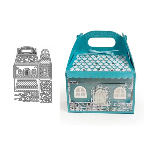 3D Handbox Huas Blumen Box Stanzschablonen Geschenkbox Süßigkeitenbox Stanzen für DIY ScrapBooking Album Dekorative Papier Handwerk und Karten Herstellung von JIHFOHHA