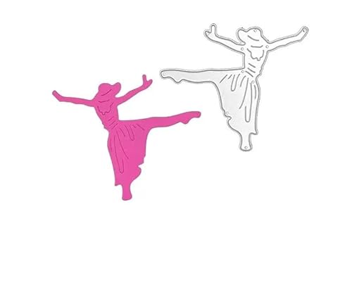 Ballett Mädchen Stanzschablonen Tanzen Mädchen Stanzen für DIY ScrapBooking Album Dekorative Papier Handwerk und Karten Herstellung von JIHFOHHA