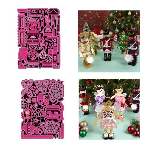 JIHFOHHA 2 Set 3D Nussklammern und Elfe Stanzschablonen Weihnachten Süßigkeiten Box Geschenkbox Stanzen für DIY ScrapBooking Album Dekorative Papier Handwerk und Karten Herstellung JIHFOHHA 2 Set 3D Nussklammern und Elfe Stanzschablonen Weihnachten Süßigkeiten Box Geschenkbox Stanzen für DIY ScrapBooking Album Dekorative Papier Handwerk und Karten Herstellung von JIHFOHHA