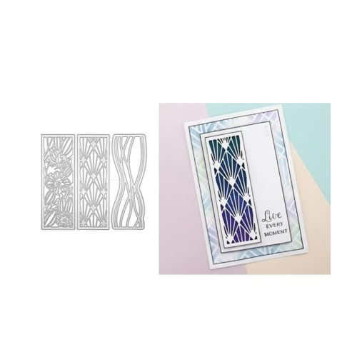 JIHFOHHA 3 Set Lesezeichen Stanzschablonen Stanzen für DIY ScrapBooking Album Dekorative Papier Handwerk und Karten Herstellung von JIHFOHHA