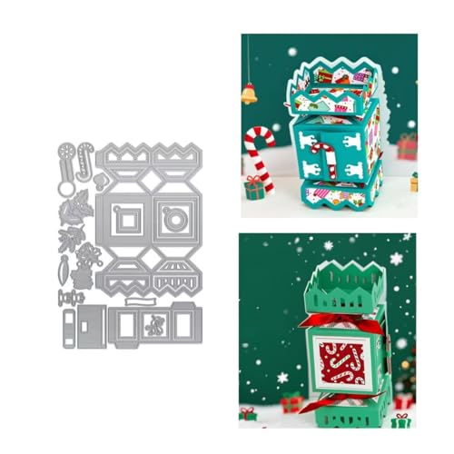 JIHFOHHA 3D Süßigkeiten Form Box Stanzschablonen Weihnachten Süßigkeiten Box Geschenkbox Stanzen für DIY ScrapBooking Album Dekorative Papier Handwerk und Karten Herstellung JIHFOHHA 3D Süßigkeiten Form Box Stanzschablonen Weihnachten Süßigkeiten Box Geschenkbox Stanzen für DIY ScrapBooking Album Dekorative Papier Handwerk und Karten Herstellung von JIHFOHHA