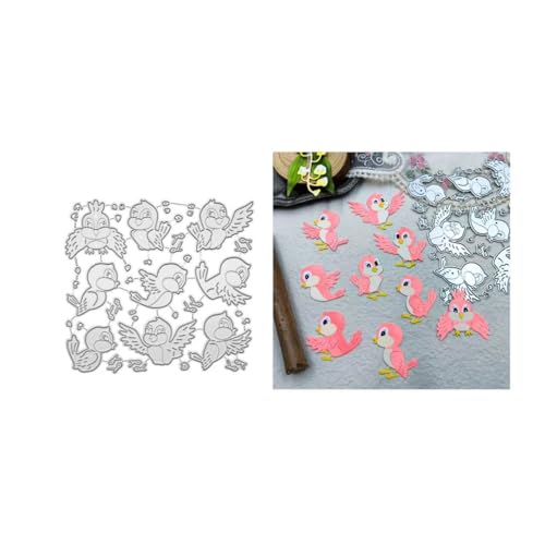 JIHFOHHA 9 Set Vogel Stanzschablonen Tiere Stanzen für DIY ScrapBooking Album Dekorative Papier Handwerk und Karten Herstellung von JIHFOHHA